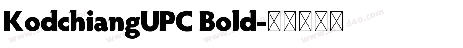 KodchiangUPC Bold字体转换